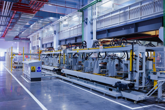 a large machine in a large building